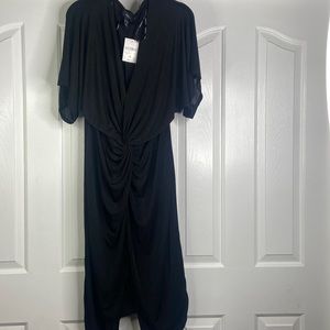 Forever 21 Black ruching dress